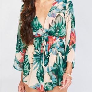 Show Me Your Mumu - Roxy Romper in Kauai Kisses Fabric sz L